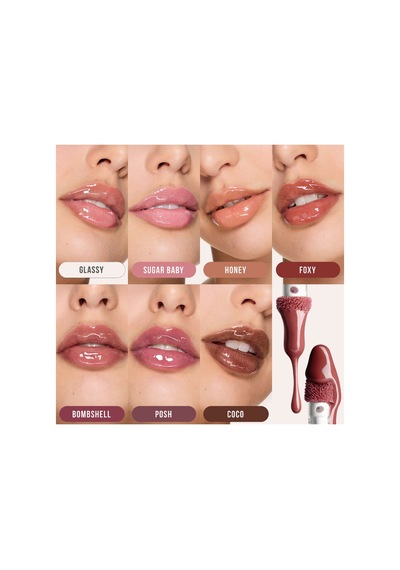 Huda Beauty Gloss Haute Brilliance Glassy Pink 1