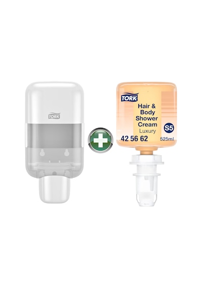 Tork Mini S5 Sabun Ve Dezenfektan Dispenseri Beyaz + 525 Ml Şampuan Hediyeli