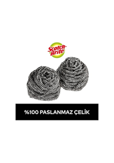 Scotchbrite Paslanmaz Çelik Bulaşık Teli 3'lü