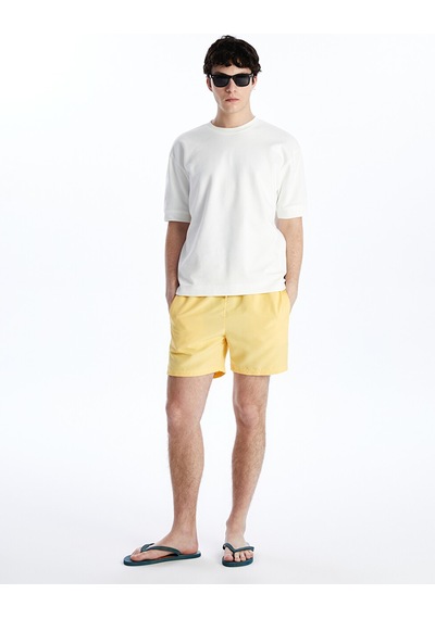 Lcw Swımwear Sarı Kısa Boy Basic Erkek Deniz Şortu