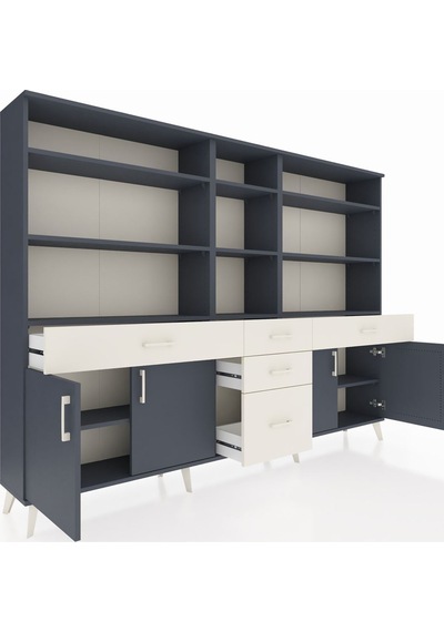Arges Dolap 11 Raflı 5 Çekmeceli 4 Kapaklı 220x30x163 Antrasit-antrasit/aytaşı Antrasıt/aytası - Antrasıt Arges Dolap 11 Raflı 5 Çekmeceli 4 Kapaklı 220x30x163 Antrasit-antrasit/aytaşı Antrasıt/aytası - Antrasıt