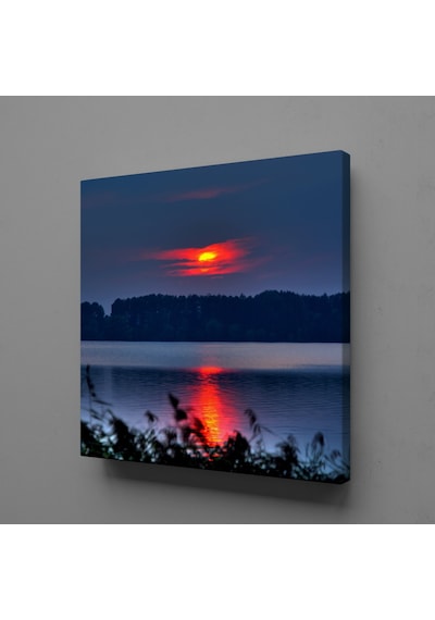 Gün Batımı Deniz Manzarası Kanvas Tablo 60x60cm