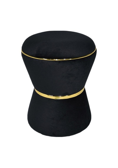 Fine Black-gold Puf Siyah - Altın