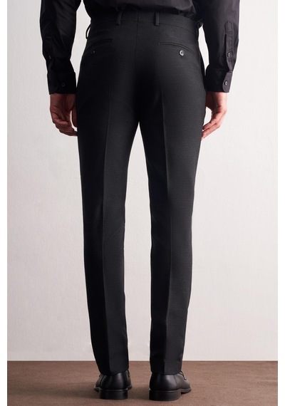 İmza Siyah Yan Cep Açık Paça Esnek Slim Fit Classic Classic Pantolon 1003255163 Siyah