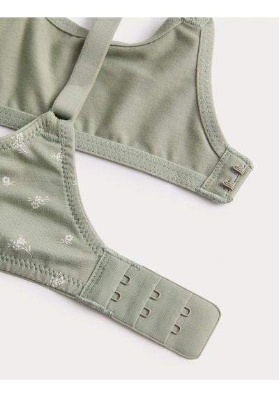 Marks & Spencer 3'lü Destekli T-Shirt Sütyeni Seti T33000322P Yeşil
