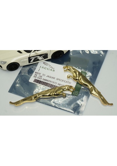 Dk Jaguar Çamurluk Yanı 3m 3d Gold Metal Logo Amblem