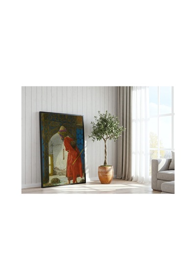 Osmanlı Osman Hamdi Bey Kaplumbağa Terbiyecisi Çerçevesiz Poster 21x30 Cm A4 Tablo Osmanlı