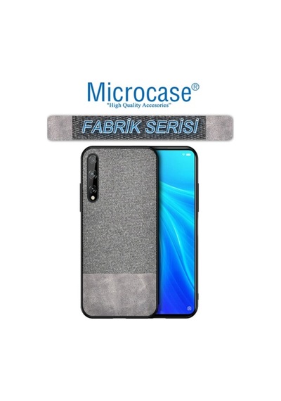 Microcase Huawei P Smart S Fabrik Serisi Kumas & Deri Desen Kilif 447039107