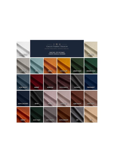 Fabric Design Kadife Dokulu Modern Açık Gri Runner, 40 X 140 Cm Diğer