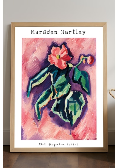 Marsden Hartley Doğal Ahşap Çerçeveli Poster, Dekoratif Sanatsal Duvar Tablosu