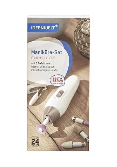 İdeen Welt Pilli Lüx Manikür ve Pedikür Seti Beyaz