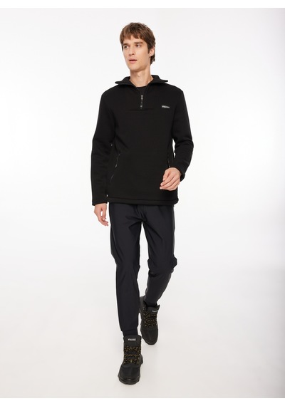 Discovery Expedition Siyah Erkek Bato Yaka Relaxed Fit Sweatshirt D3wm-swt40