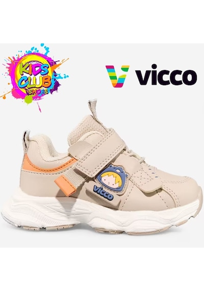 Vicco Flika Ortopedik Çocuk Spor Ayakkabı Bej