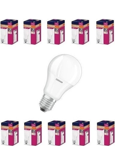 Osram 8.5 Watt Led Ampul 2700K Sarı E27 - 10 Adet