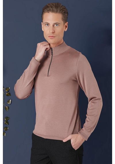 Efor Tr 861 Slim Fit Gül Kurusu Klasik Triko Gülkurusu