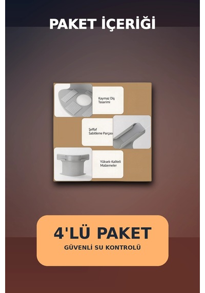 4'lü Şeffaf Kaymaz Çarşaf Ve Yorgan Sabitleyici - Dişli Tutucu İle Pratik Çözüm Diğer 18288583