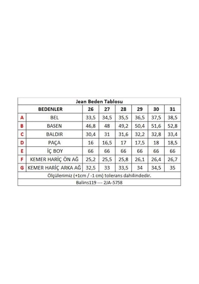 Kadın Kot Pantolon 2ja/5758 Siyah