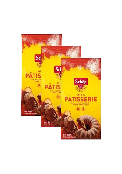 Schar Mix C Patisserie Glutensiz Kek Pasta Unu 3 x 1 KG