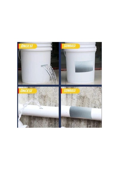 Enashop Waterproof Tape Su Geçirmez Güçlü Tamir Bandı Çamur Bant Gri 2mx5cm Gri