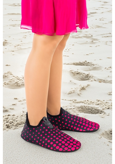 Kiko Kids Point Havuz Plaj Kız Çocuk Deniz Ayakkabısı 7514 Siyah - Fuşya Siyah - Fuşya