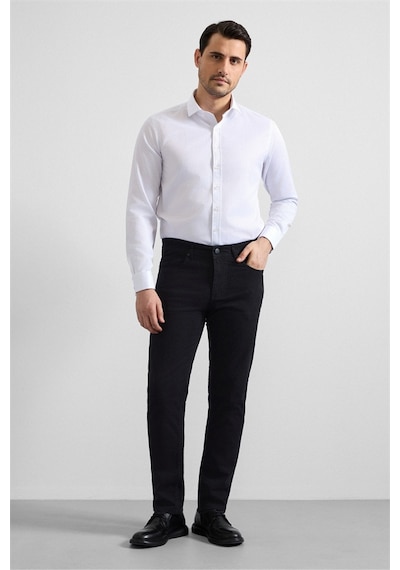Süvari Siyah Slim Düz Casual Pantolon Pn2020500647-s09 Siyah