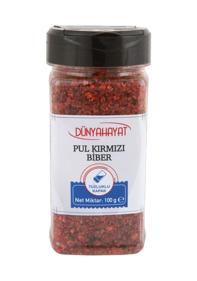 Dünya Hayat Pul Kırmızı Biber 100 G - 6 Adet Tarı