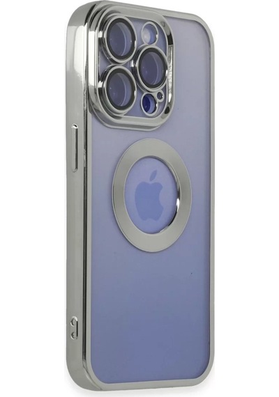 Newface Apple İphone 15 Pro Kılıf Slot Silikon - Gümüş