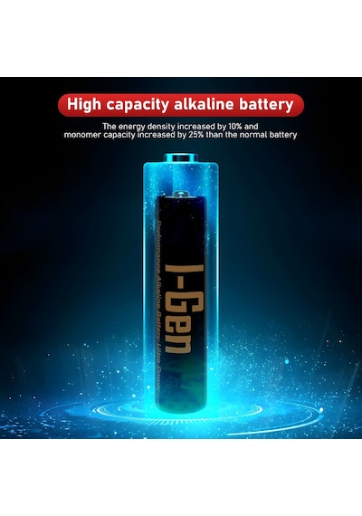 I-gen A174 24'lü Paket Ultra Alkalin Pil 12 Adet Lr03 1.5v Aaa İnce Kalem Pil + 12 Adet Lr6 1.5v Aa Kalem Pil