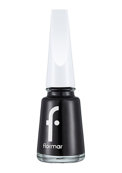 Flormar Nail Enamel Uzun Süre Kalıcı Besleyici Oje - 313 Black Minimalism - 8 Adet Tarı