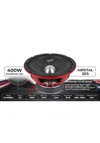 Korax Kx-m20600 Oto Hoparlör Takımı 2 Adet