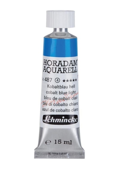Schmincke : Horadam Aquarell Artist Sulu Boya : 15 Ml Tüp : Seri 4 487 Cobalt Blue Light