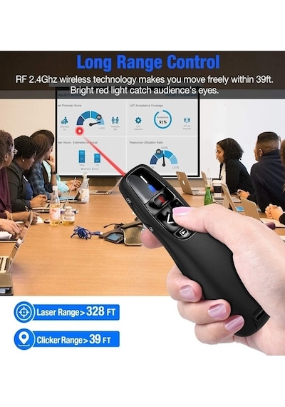 Gaman 2.4 GHz Kablosuz USB Lazer Powerpoint Sunum Kumandası