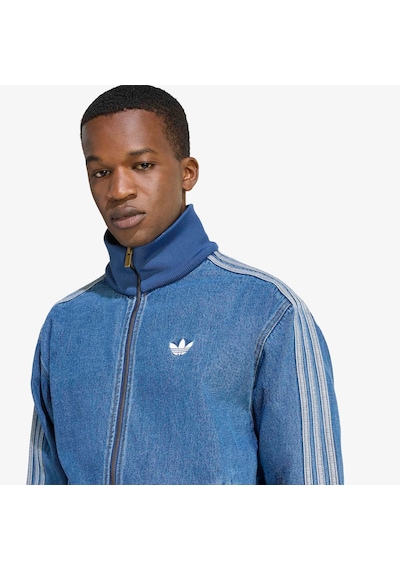 Adidas Denim Firebird Erkek Mavi Ceket Kd1517
