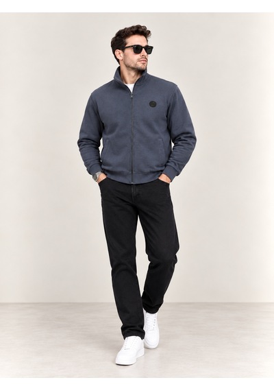 Vigoss Hakim Yaka Ferm. Erkek Sweatshırt 63281-30112 Füme