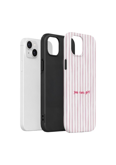 Apple iPhone Uyumlu 15 Vorian Çift Katmanlı Kılıf You Can Girl