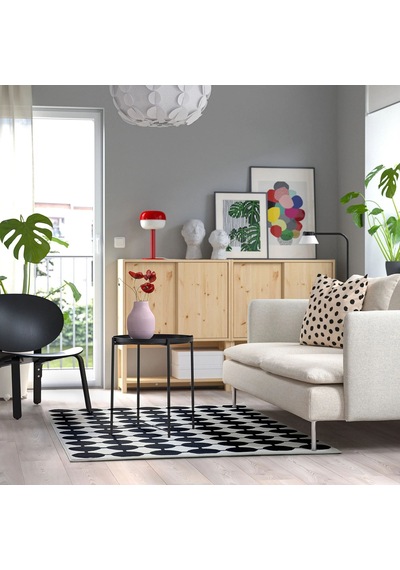Ikea Vandplats Halı 100 X 133 Cm Beyaz - Siyah