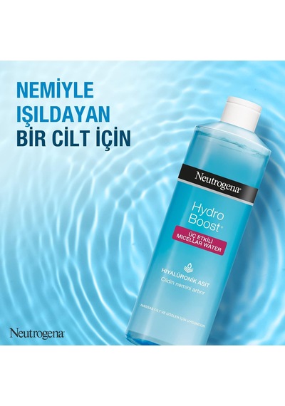 Lexroo Hydro Boost Üç Etkili Hiyalüronik Asit İçeren Micellar Water 400 Ml