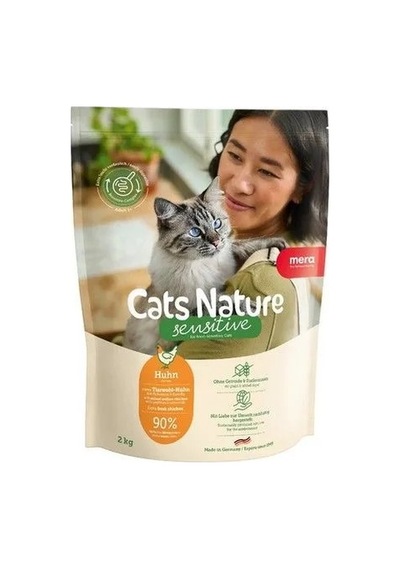 Mera Cats Nature Adult Sensitive Tavuklu Tahılsız Yetişkin Kedi Maması 2 Kg