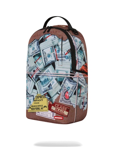 Sprayground Overnight Express Sırt Çantası, Su Geçirmez 900d Polyester, Laptop Bölmeli Beyaz
