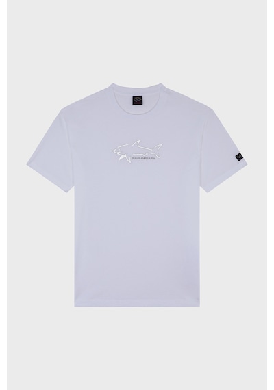 Paul & Shark Erkek T Shirt 23411198 010 Beyaz Beyaz