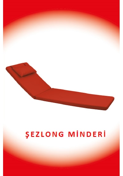 Dekosoy Şezlong Minderi Kırmızı