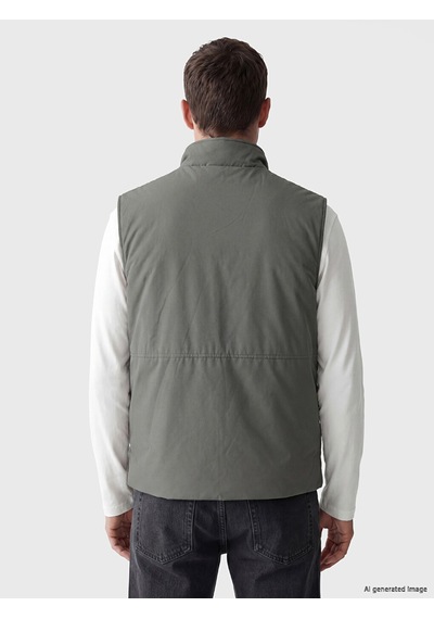 Lcwaıkıkı Classic Gri Regular Fit Dik Yaka Erkek Yelek