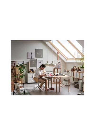 Ikea Hılver Çalışma Masası Ayağı, Bambu, 70 Cm Ikea Hılver Çalışma Masası Ayağı, Bambu, 70 Cm