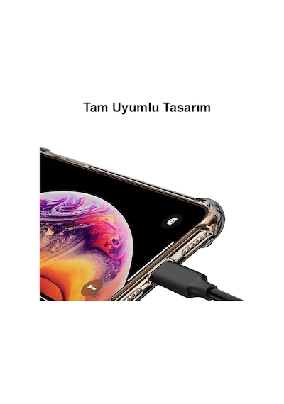 Apple Uyumlu iPhone 6 Plus Köşe Korumalı Antişok Kapak Çiçek Tasarımlı Şeffaf Kılıf