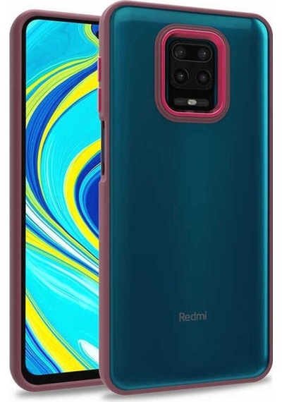 Xiaomi Redmi Note 9 Pro Kılıf Zore Flora Kapak Kırmızı