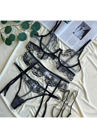 Ellovia Babydoll 004 İthal Seri Takım Siyah