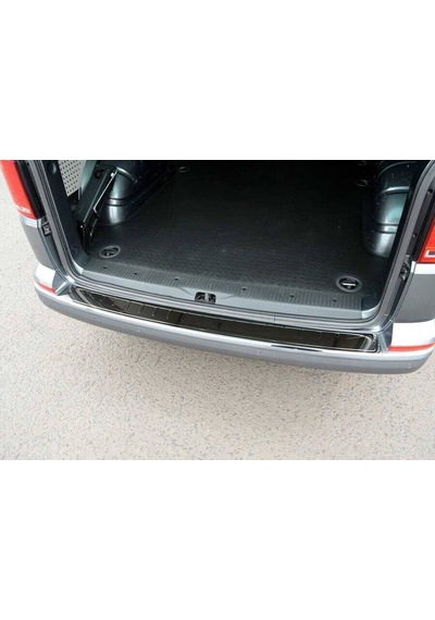 Vw T6 Transporter Siyah Krom Arka Tampon Eşiği Çift Kapı 2015 V