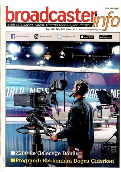Broadcasterinfo:aylık Televizyon,radyo,sinema Teknolojileri Dergisi-z280 İle Geleceğe Dönüş Sayı:166-ekim 2018 Retro Koleksiyon Eski Baskı