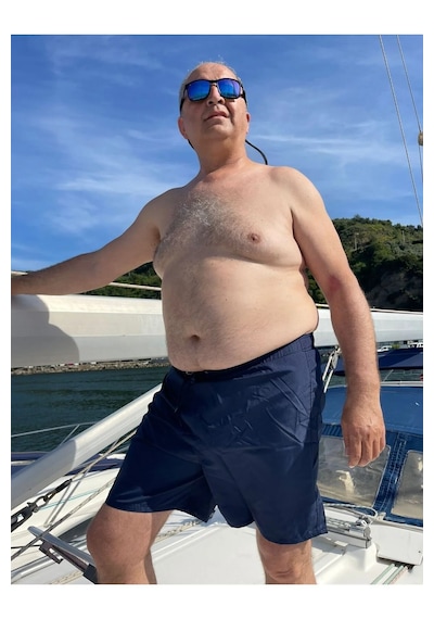 Miami Beach Erkek Büyük Beden Lacivert Hızlı Kuruyan Kumaş Tek Arka Cepli Standart Boy Mayo Deniz Şortu Lacivert