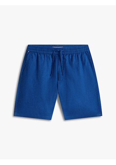 Tommy Hilfiger Dover 8 Po Sorona Lınen 2/2 Erkek Mavi Şort - Mw0mw44353